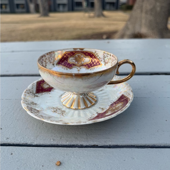 ✨ Vintage Royal Sealy China Footed Teacup & Saucer – Japan (Pre-Owned) ✨ - Picture 3 of 14